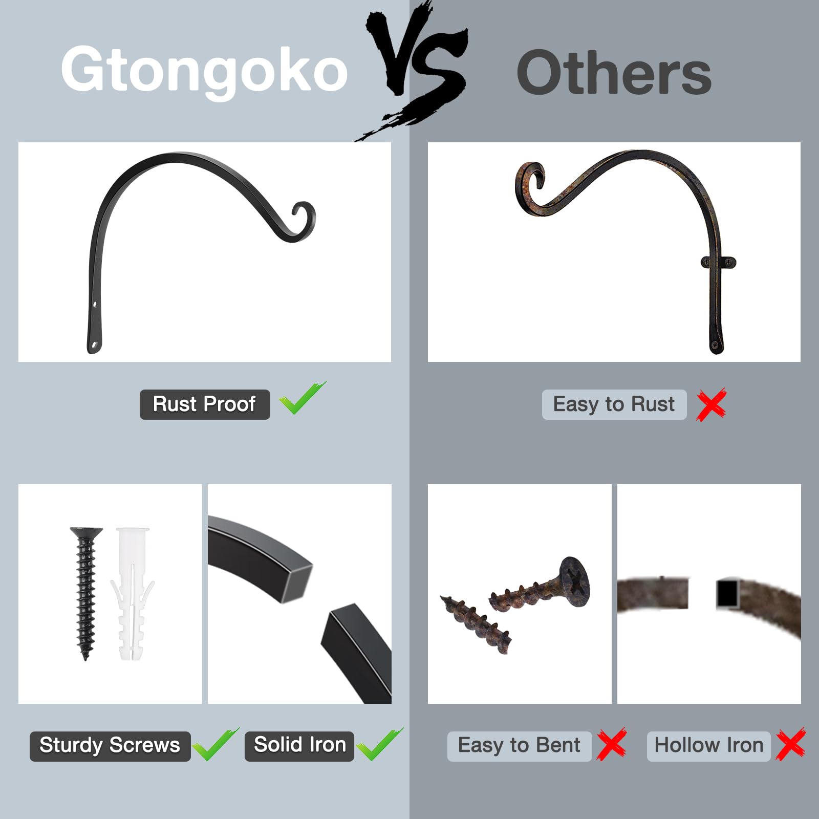 Gtongoko lantern hanger creates ambient outdoor lighting on walls.