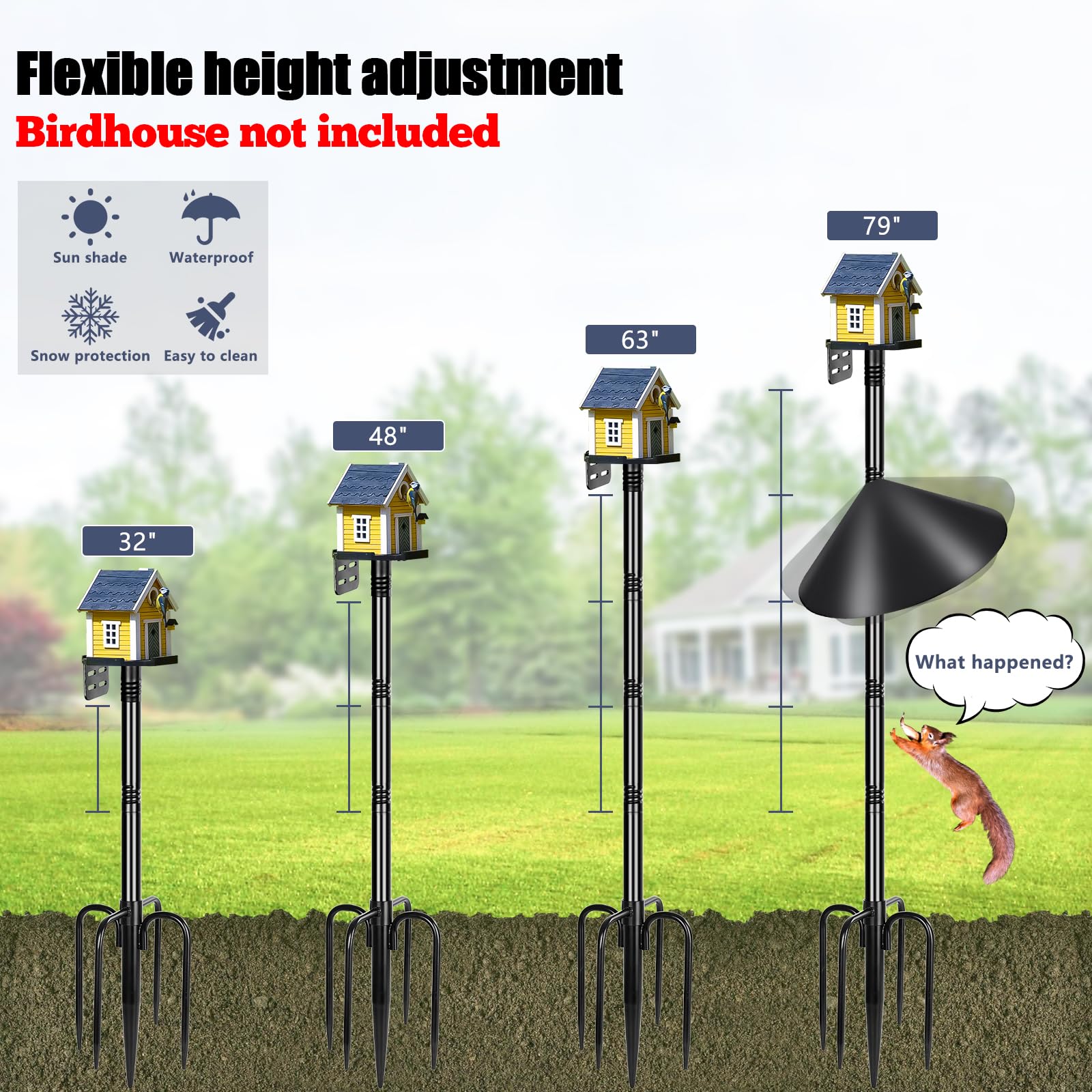 Gtongoko mounting platform at the top for easy feeder installation
