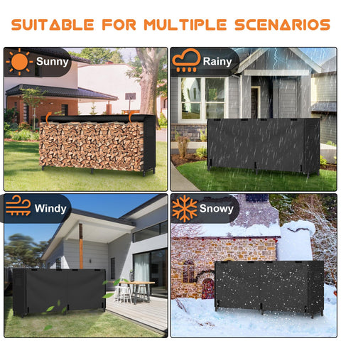 Gtongoko outdoor wood storage suitable for indoor use when needed.
