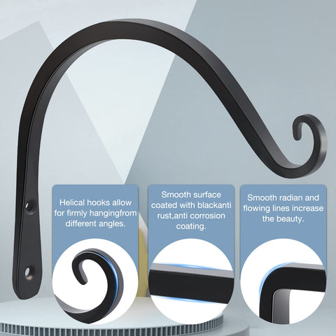 Gtongoko bird feeder hook keeps feeders secure while adding decorative appeal.