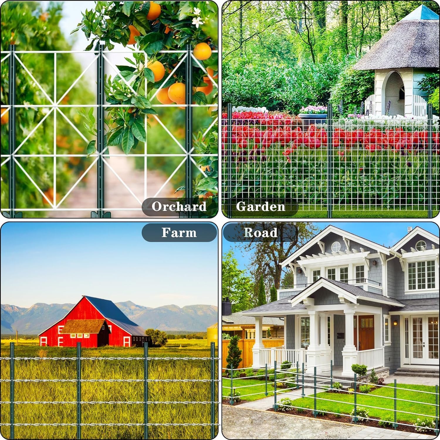 Gtongoko sturdy posts offer firm support for garden, yard, or farm fencing.