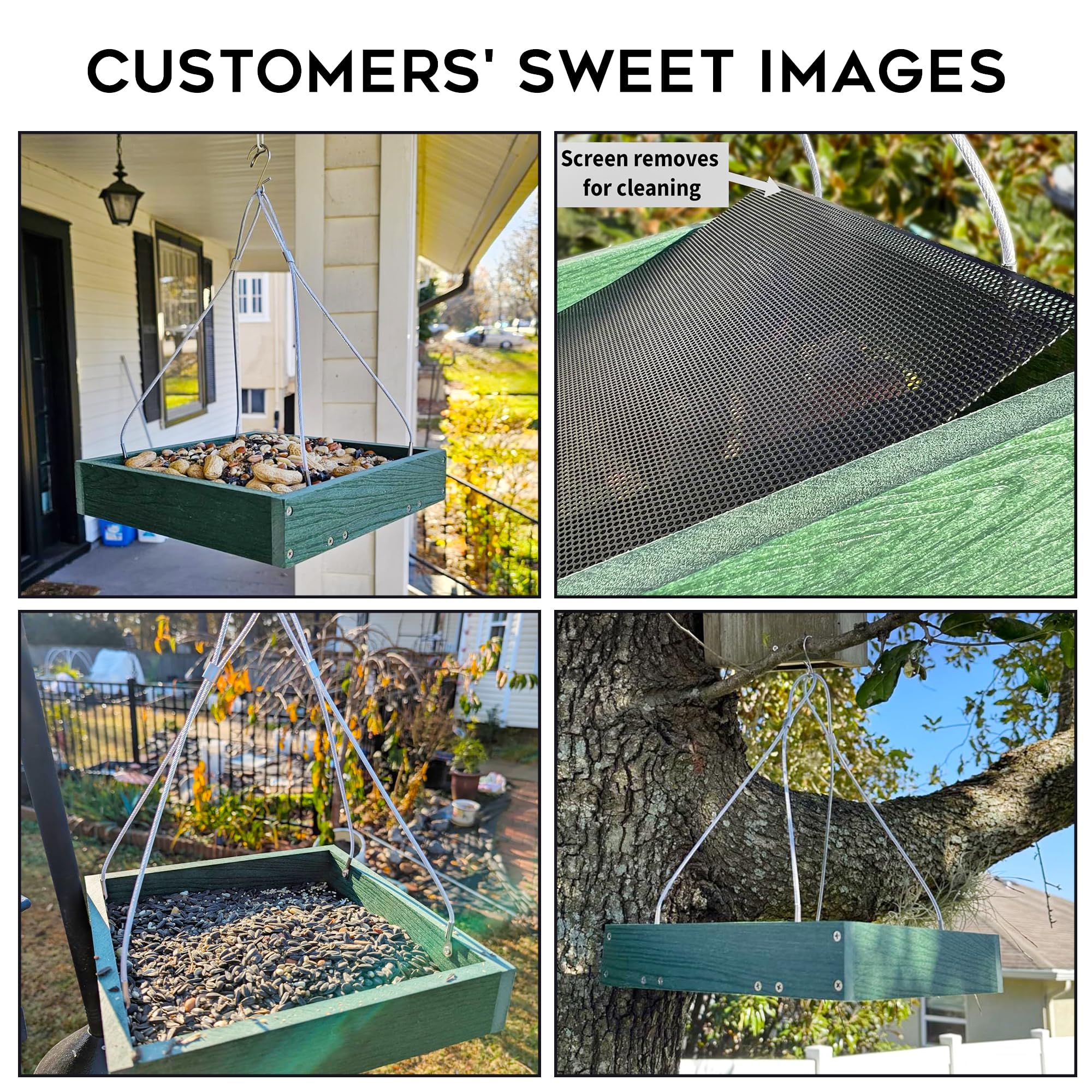Gtongoko WPC platform bird feeder ready to gift for nature loving gardeners
