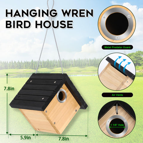 Gtongoko Wren House air vents promote healthy nesting and airflow.