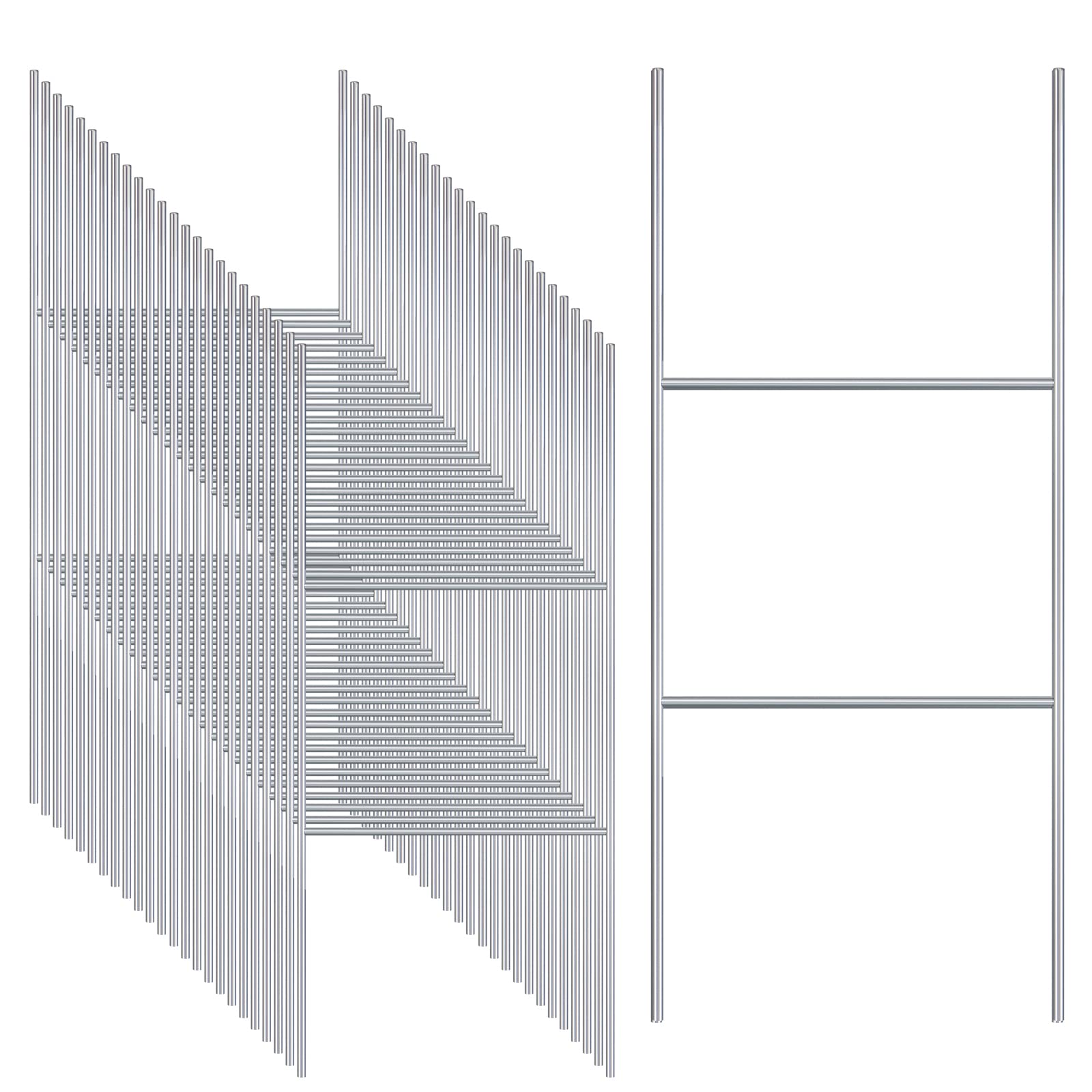 Gtongoko 25-pack H-frame yard sign stakes ready for quick assembly