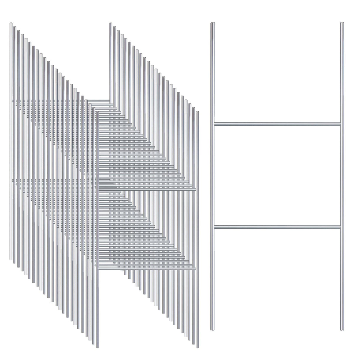 Gtongoko 25-pack H-frame yard sign stakes ready for quick assembly