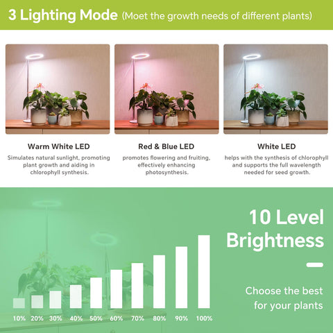 GTRUIIDY height adjustment adapts light to plant height.