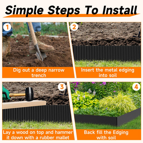 GTSABWAY black edging along lawn creates crisp boundary lines.
