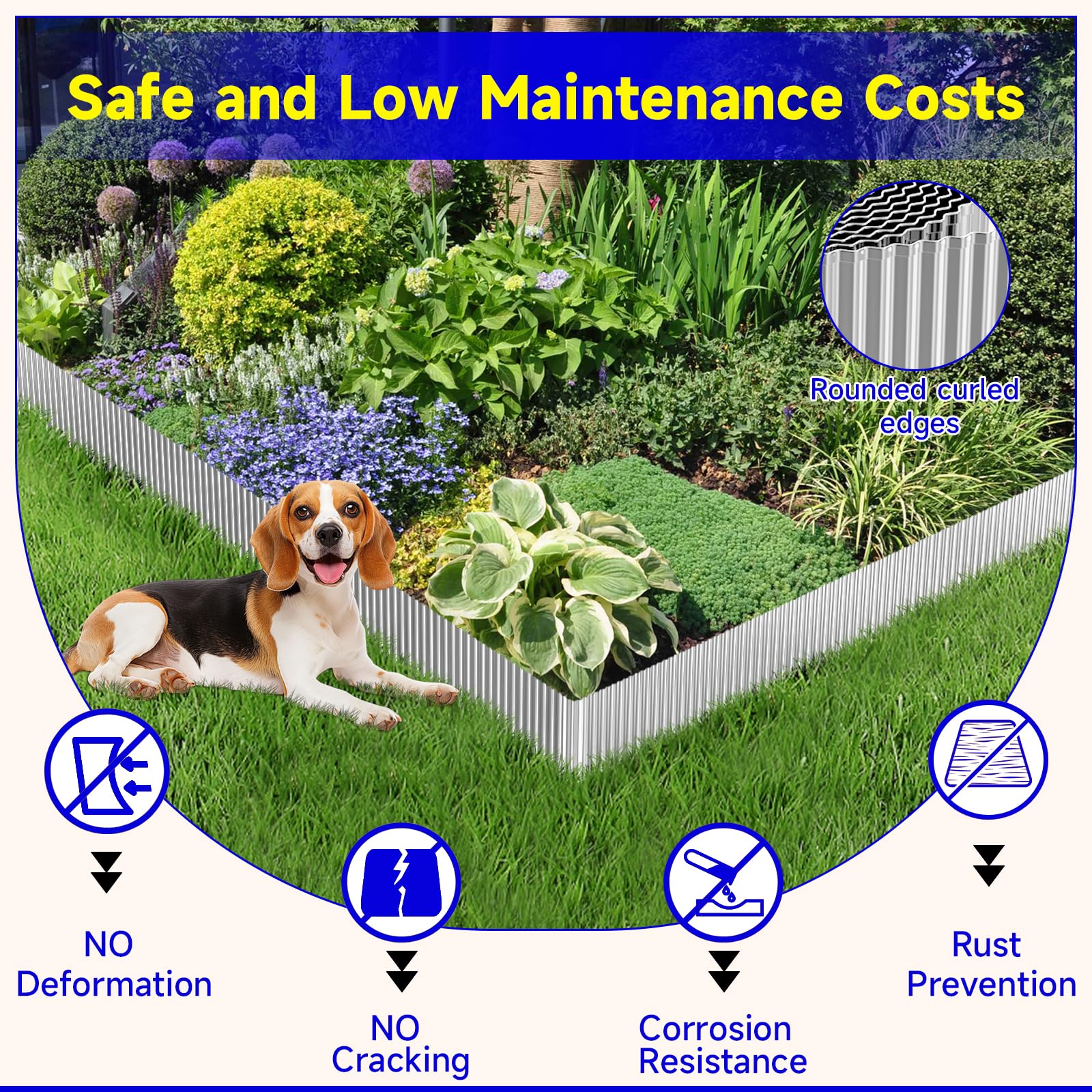 GTSABWAY lawn border installation along a neat edge