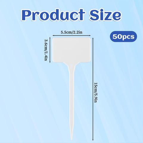 Gtziqa easy-to-insert plant stakes for clear plant IDs