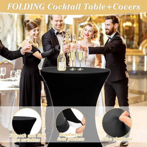 GUAGUA bar-height round table offers flexible seating for modern bars.
