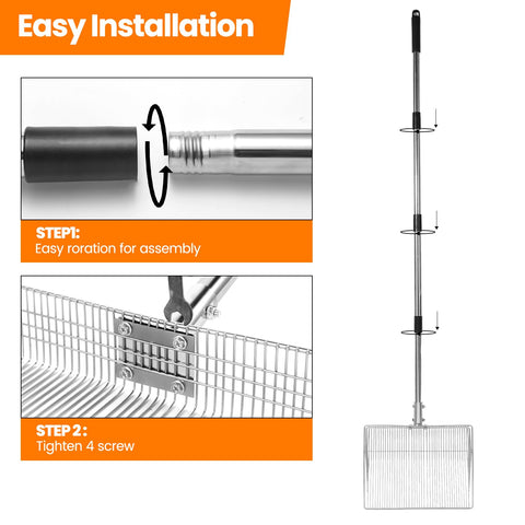 GuanBoXin wide scoop ideal for goat stalls and horse stables