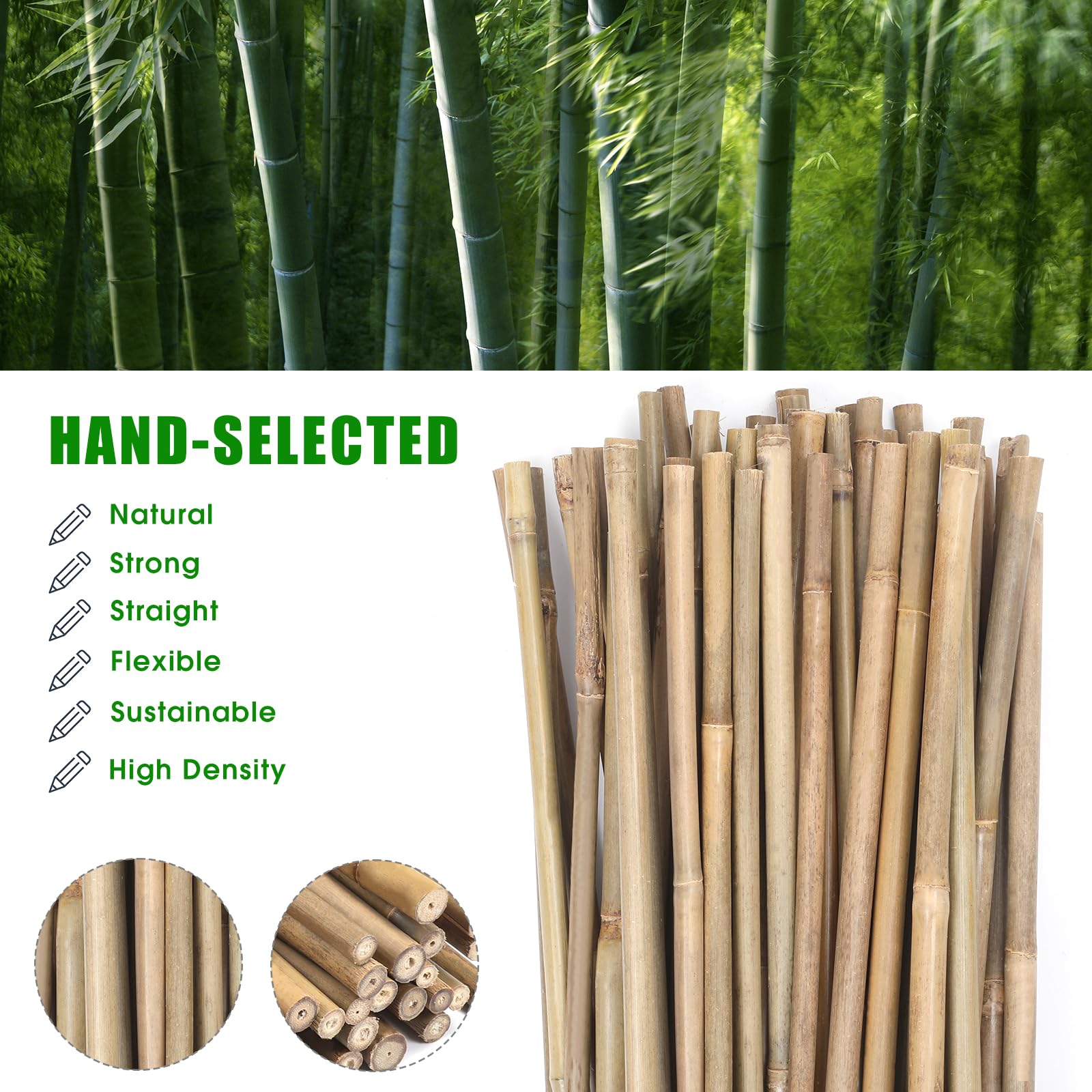 GUANGYE bamboo lattice post helps create decorative garden frames.