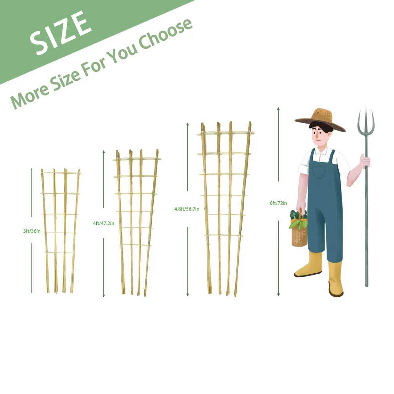 GUANGYE bamboo trellis structure with posts and joints