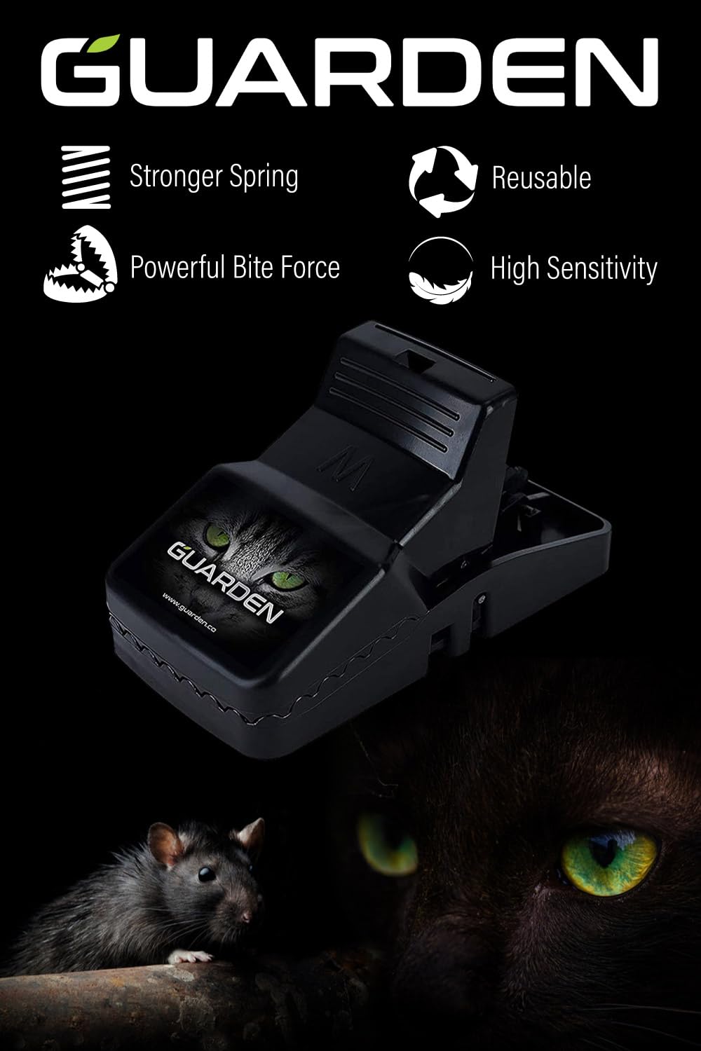 Guarden Rat Trap Six Pack offers poison-free protection for homes.