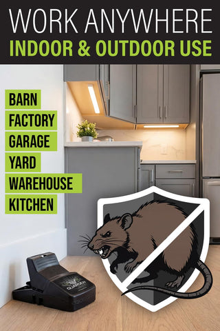 Guarden Rat Traps Indoor-no-poison; safer home pest control.