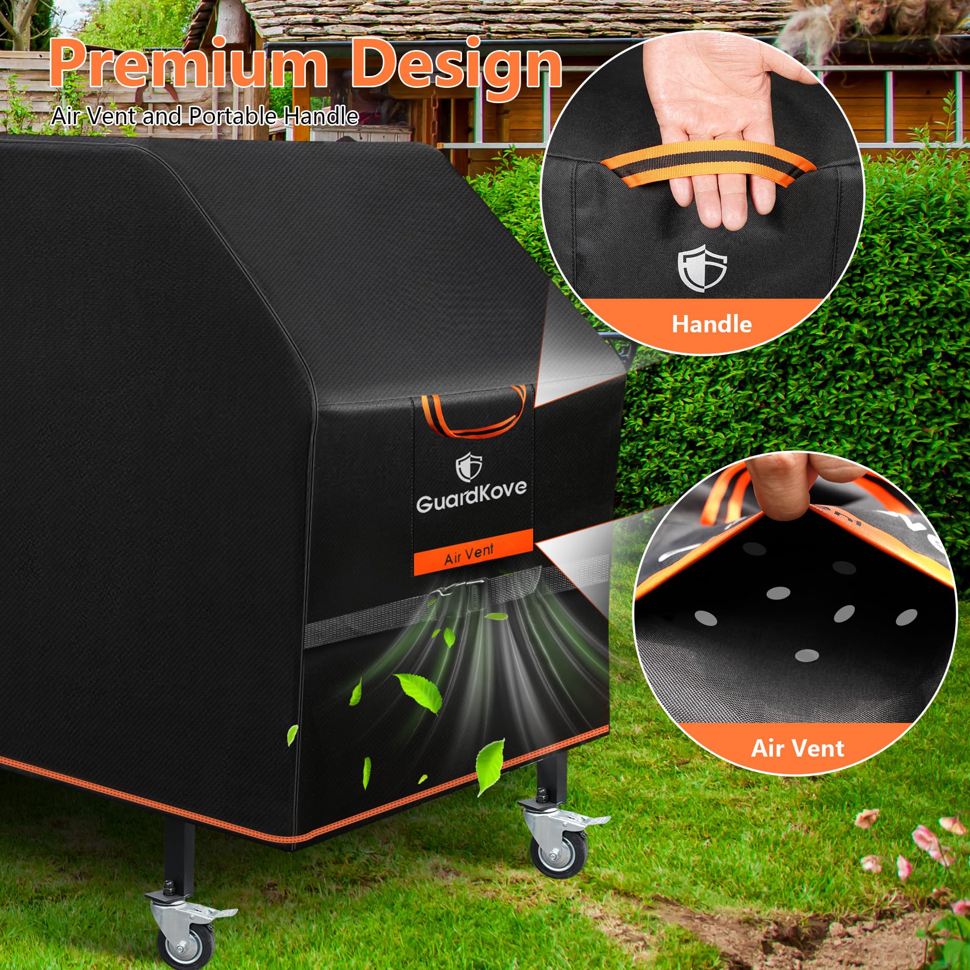 GuardKove 67W x 23D x 28H dimensions ensure fit for most 36-inch griddles.