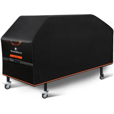 GuardKove griddle cover on Blackstone 36-inch grill provides full weather protection.