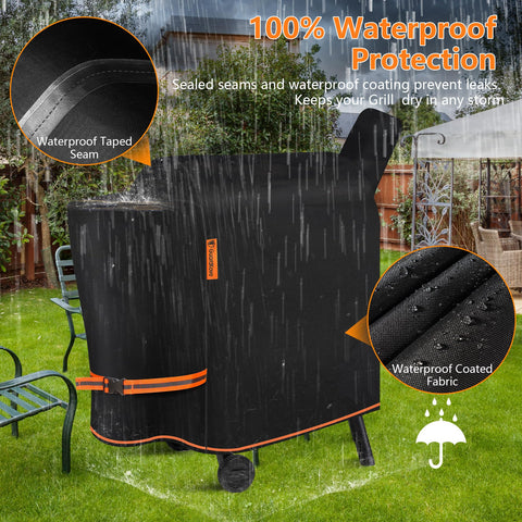 GuardKove waterproof system keeps grill dry during rain and prevents rust