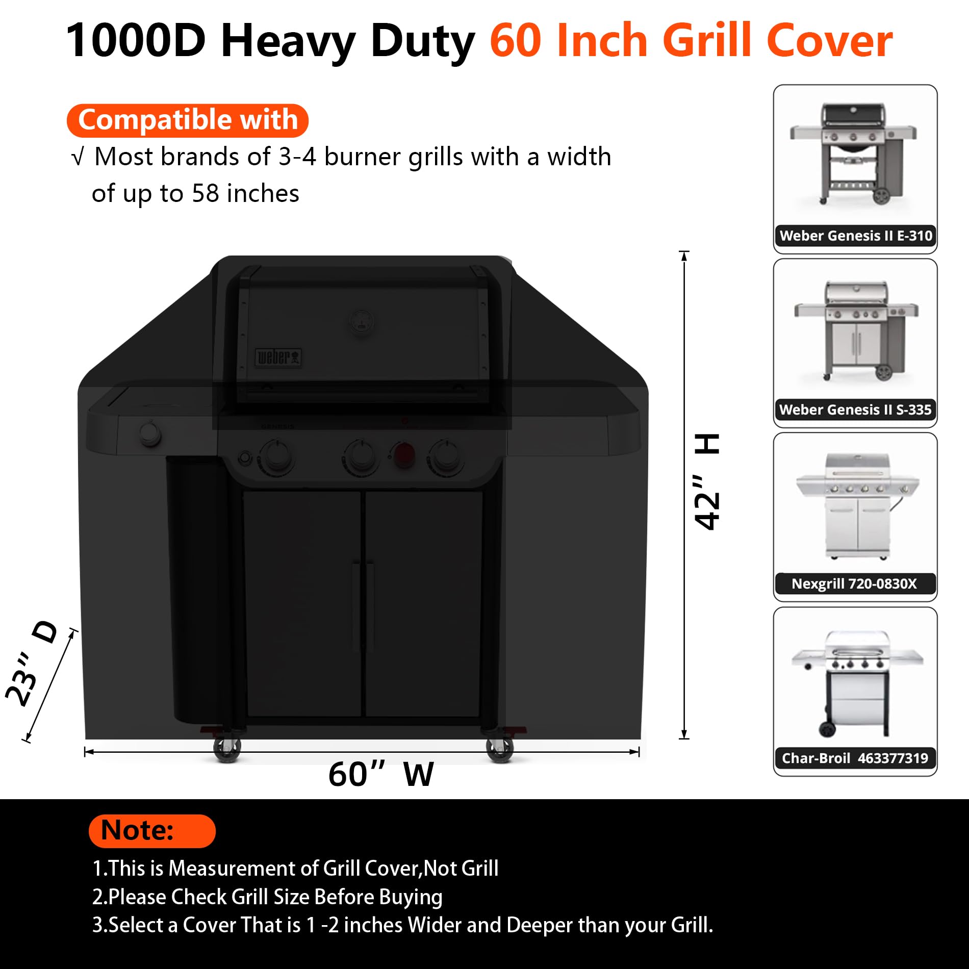 GuardKove upgraded 1000D fabric corner view highlighting tear resistance for outdoor use.