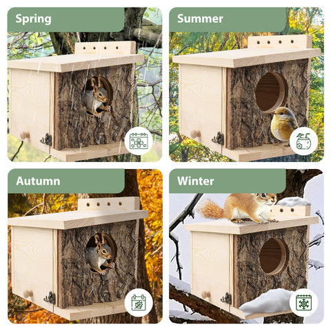 GUBEARE easy-installation with pre-drilled holes simplifies mounting to trees.