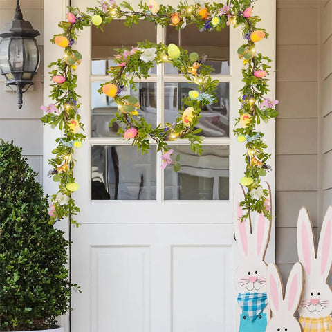 Gudegou LED-lit garland ideal for outdoor patios.