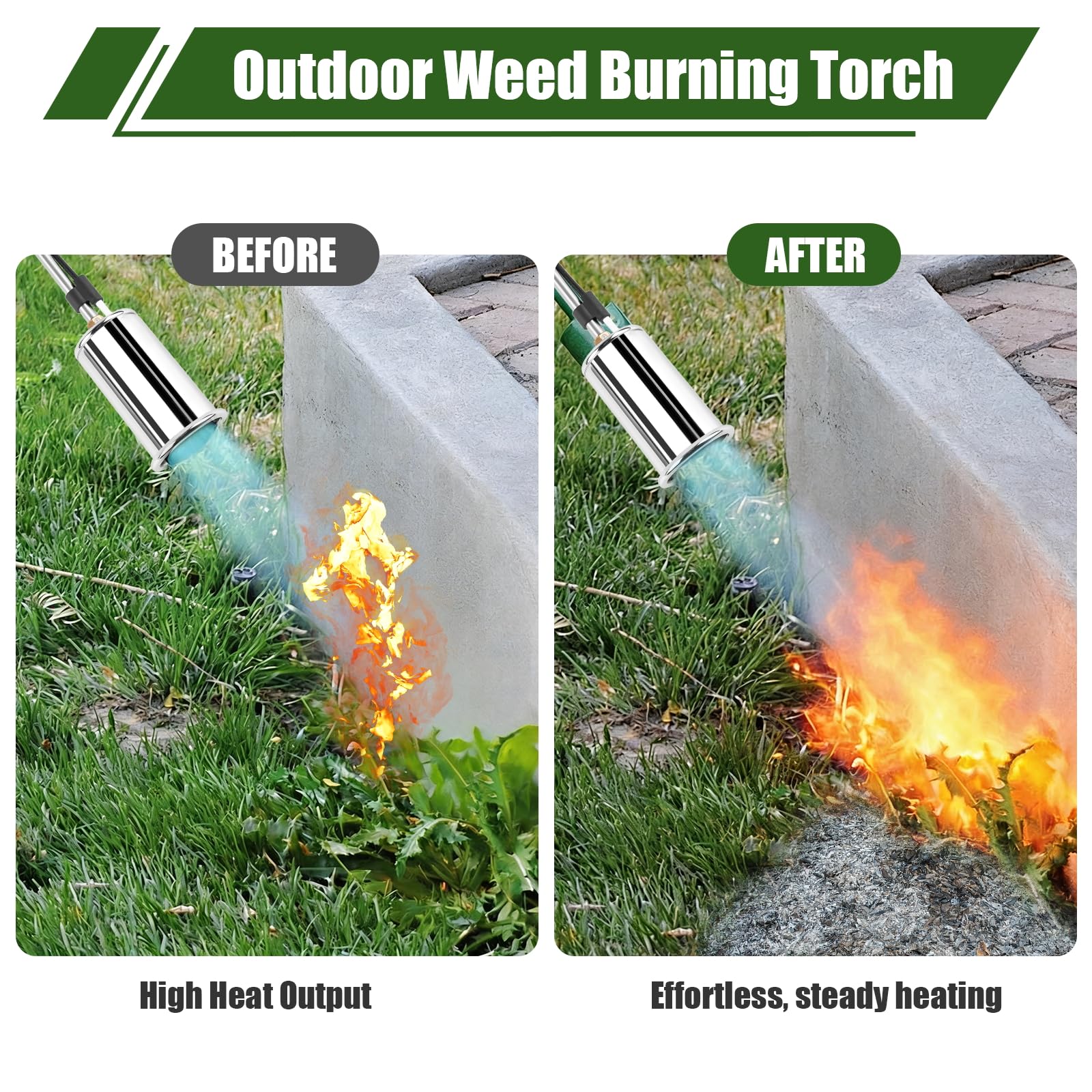 Detachable long handle by GudeKeen improves reach and safety.