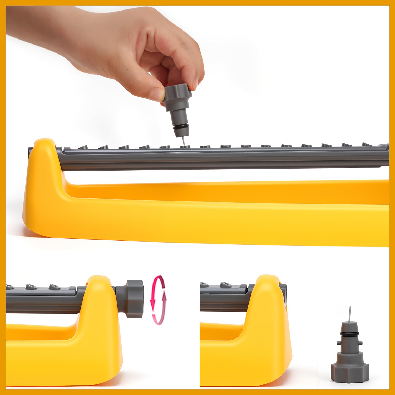 GUDWING sprinkler ideal for garden spraying and lawn irrigation.