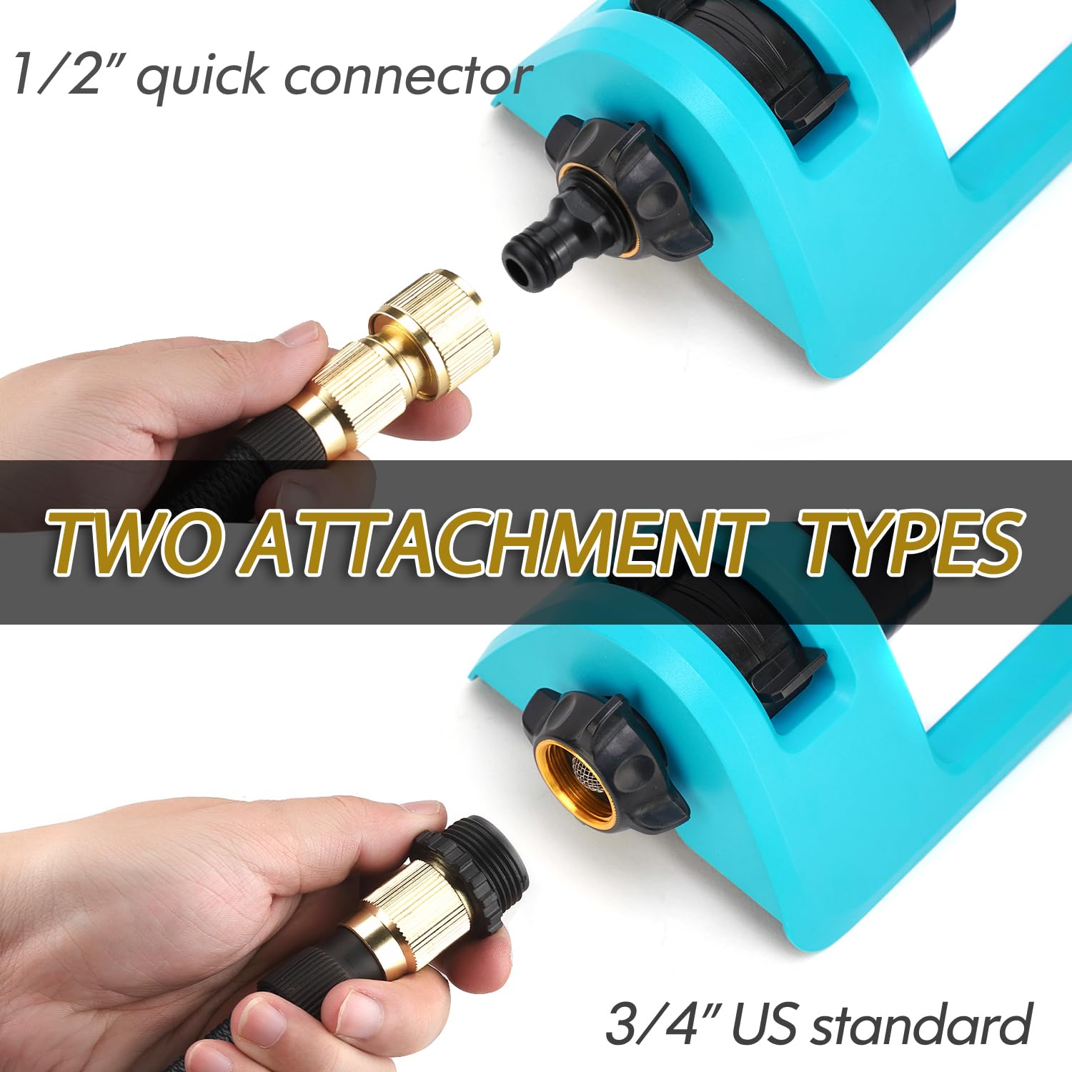 GUDWING fits US standard ¾-inch hoses for easy setup.
