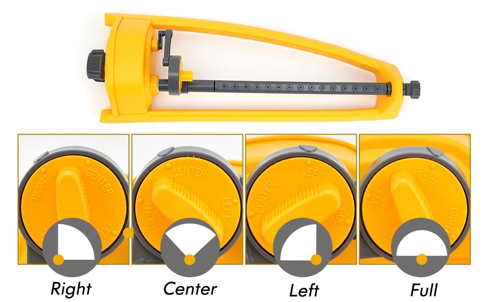 GUDWING sprinkler wide coverage reaches up to 2,600 sq ft.