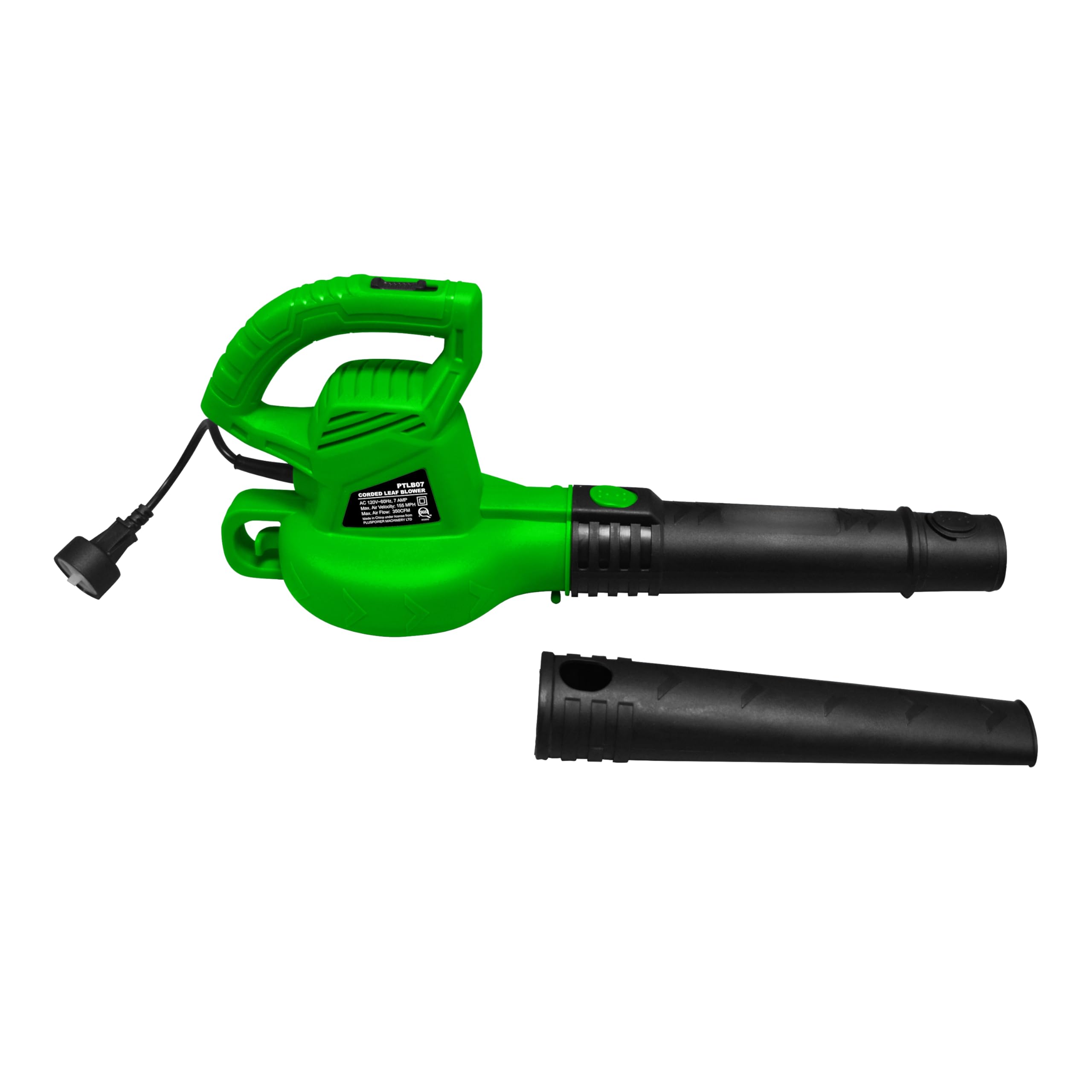 GUEDE Electric Leaf Blower motor-closeup reveals rugged components for longevity.