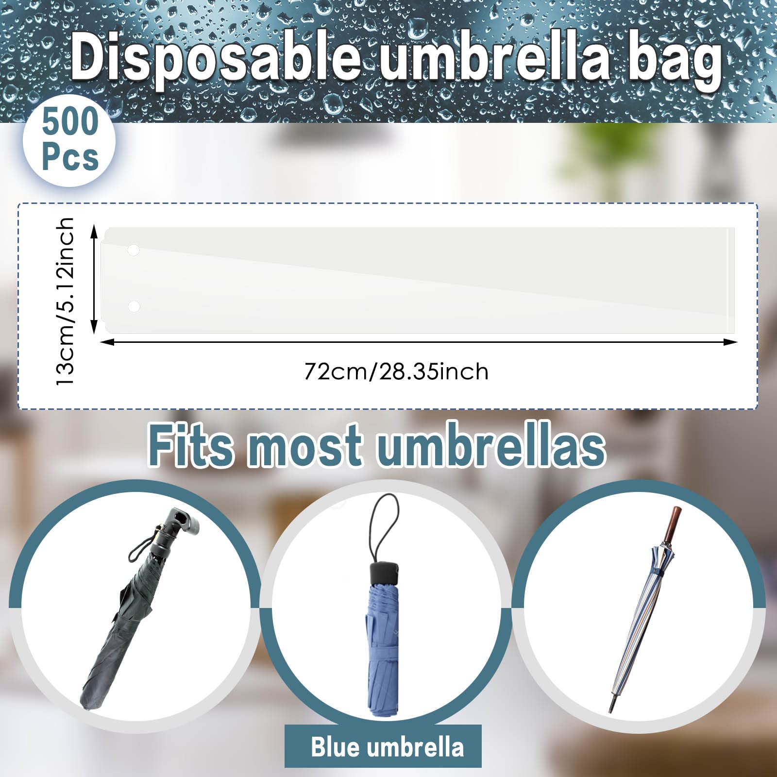 Gueevin heavy-duty umbrella sleeve durable for frequent public use.