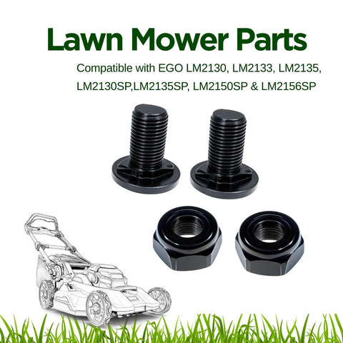 GUEMORVE lock nut keeps blades firmly attached for safe mowing.