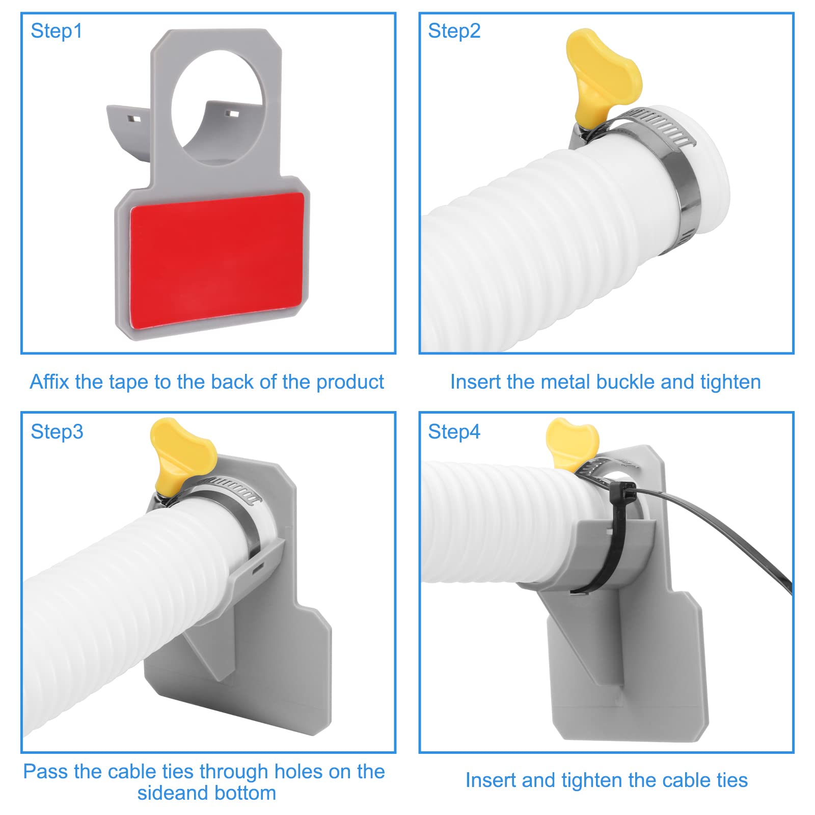 GUEQUITLEX pool hose tapes help tidy installation and prevent leaks