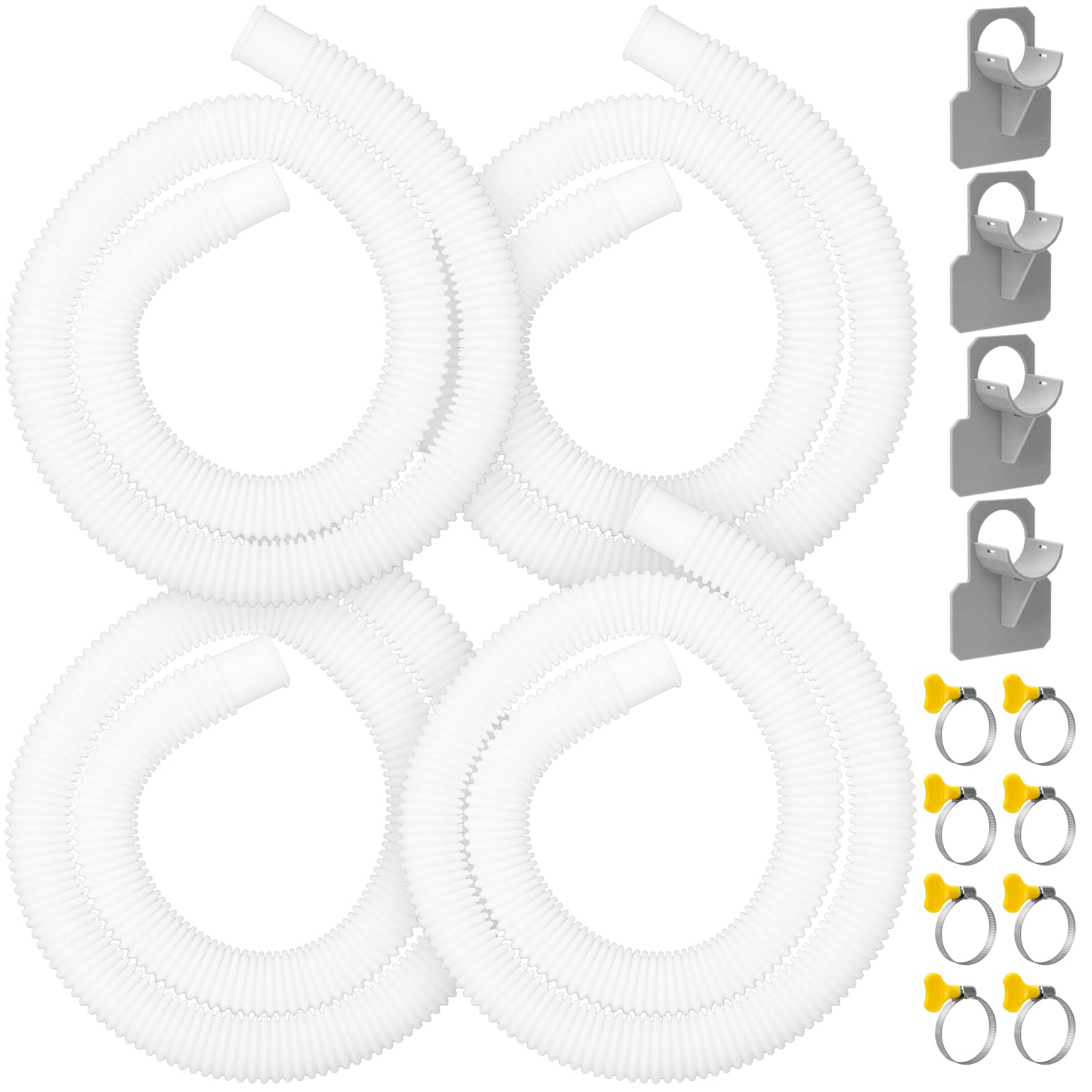 GUEQUITLEX pool pump hose 1.25-inch diameter, 59-inch length for above-ground pools, steadier flow