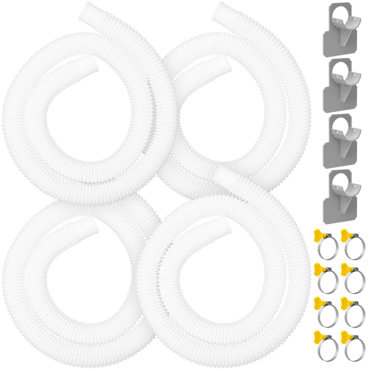 GUEQUITLEX pool pump hose 1.25-inch diameter, 59-inch length for above-ground pools, steadier flow