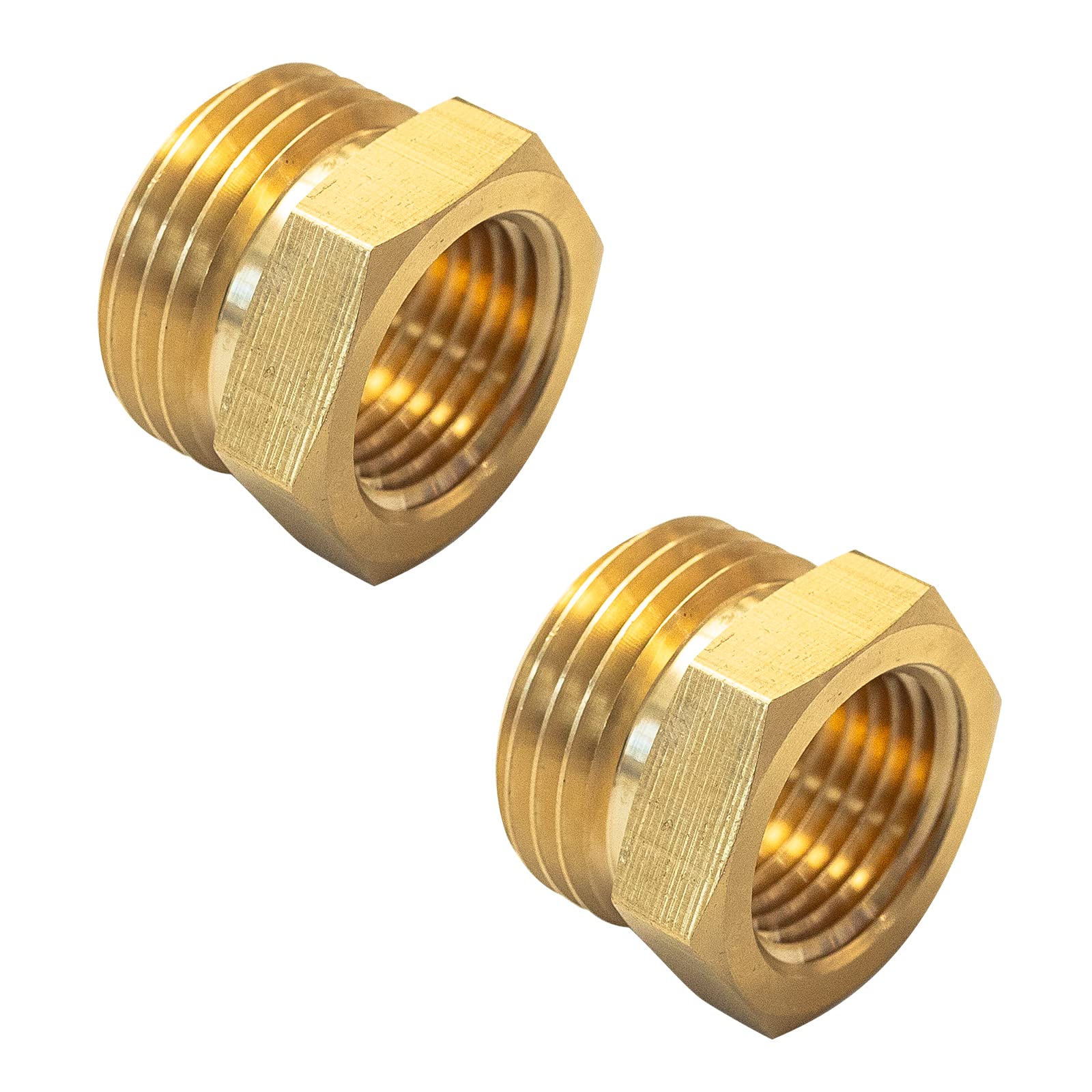 Gugaguga brass garden hose fitting for durable outdoor watering.