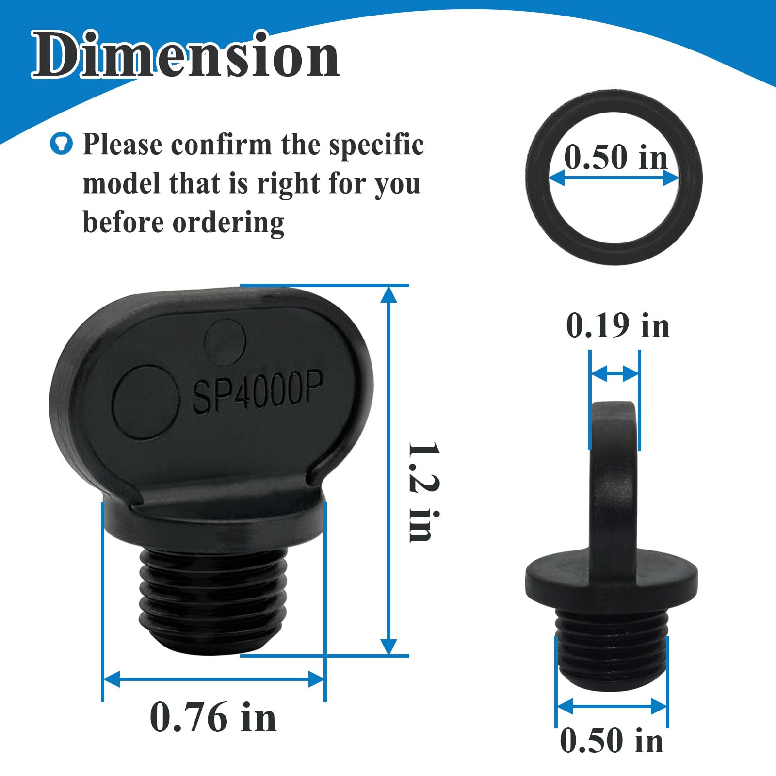 Gugaguga SPX4000FG O-rings set for leak-free connections and longer pump life.