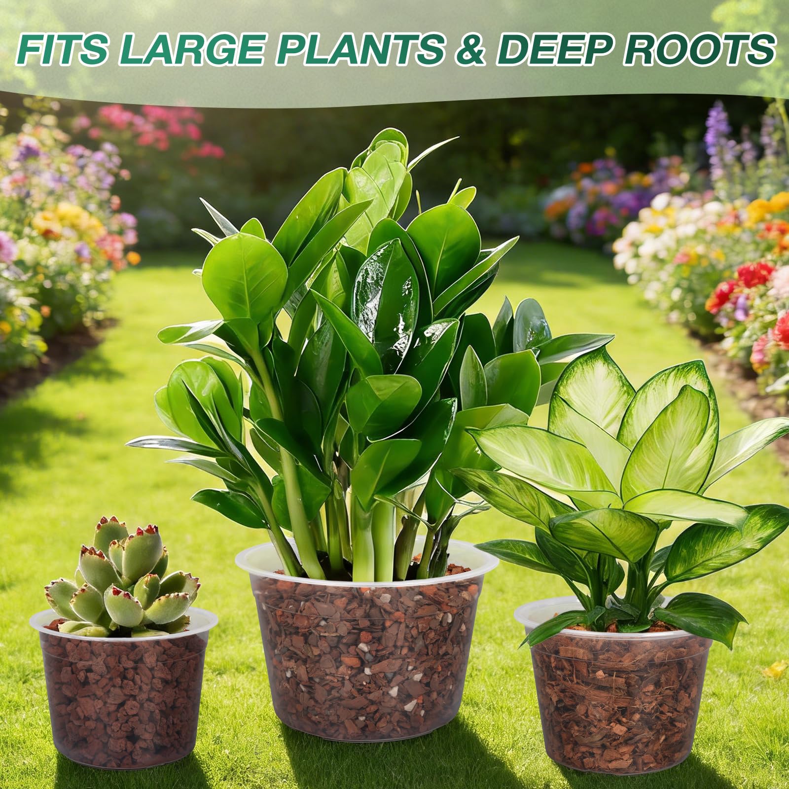 GUGEMEI durable lightweight plastic nursery pot for repeated use