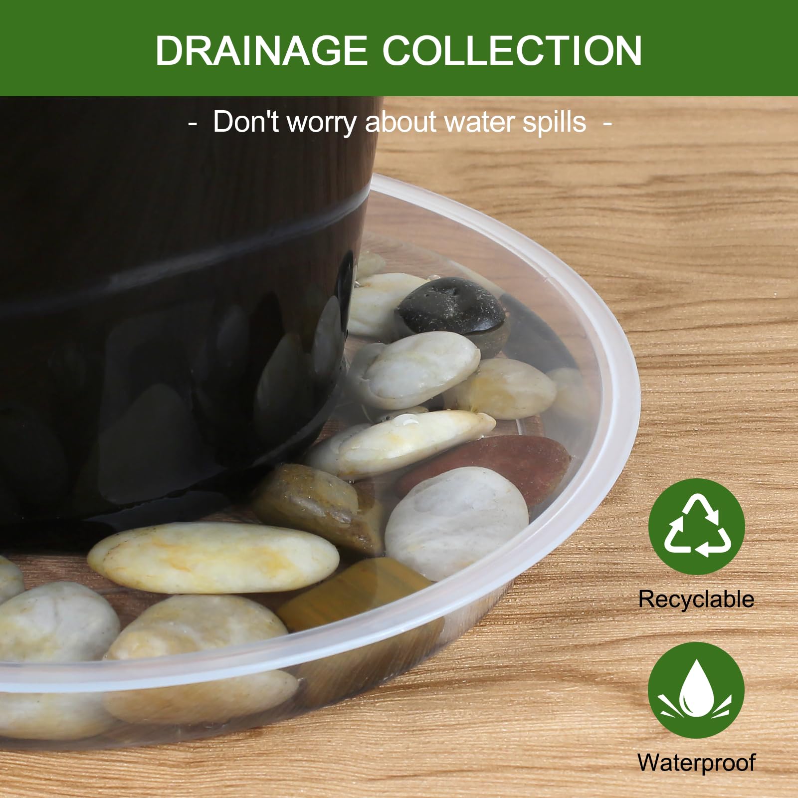 GUGEMEI plant saucer suitable for indoor and outdoor use in any space.