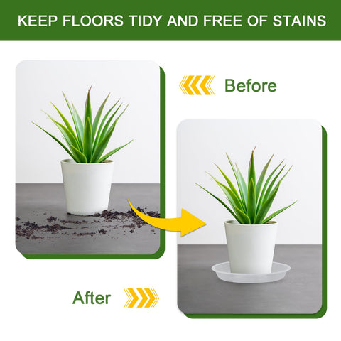 GUGEMEI durable PP plastic plant saucers withstand sun and cold
