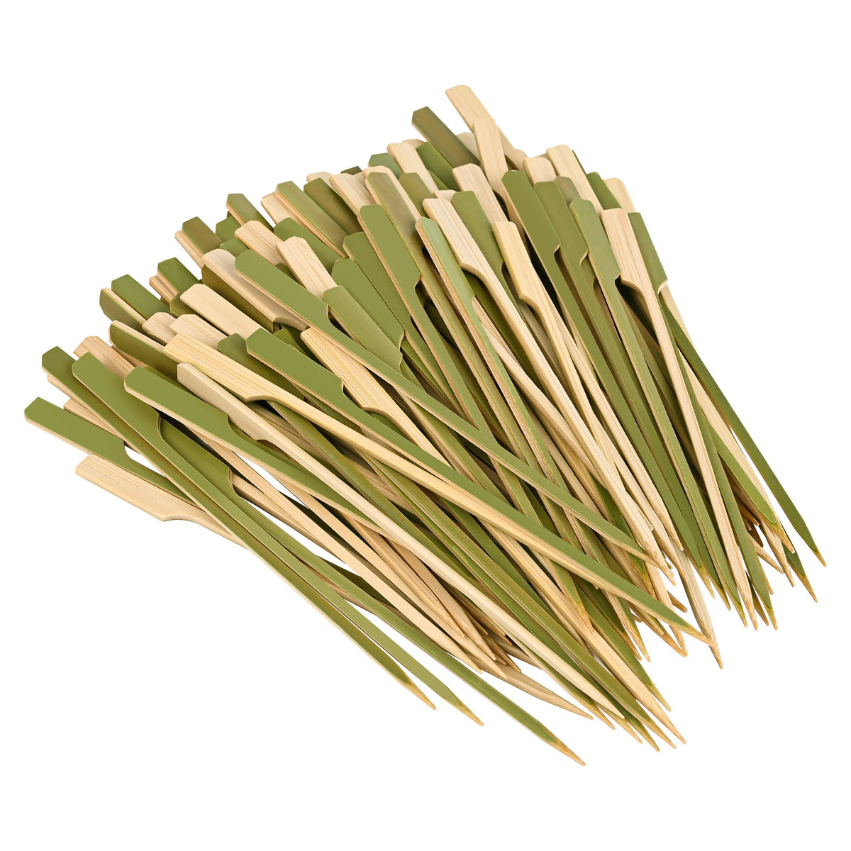 GuGen 6-inch bamboo paddle picks ideal for cocktails and appetizers.