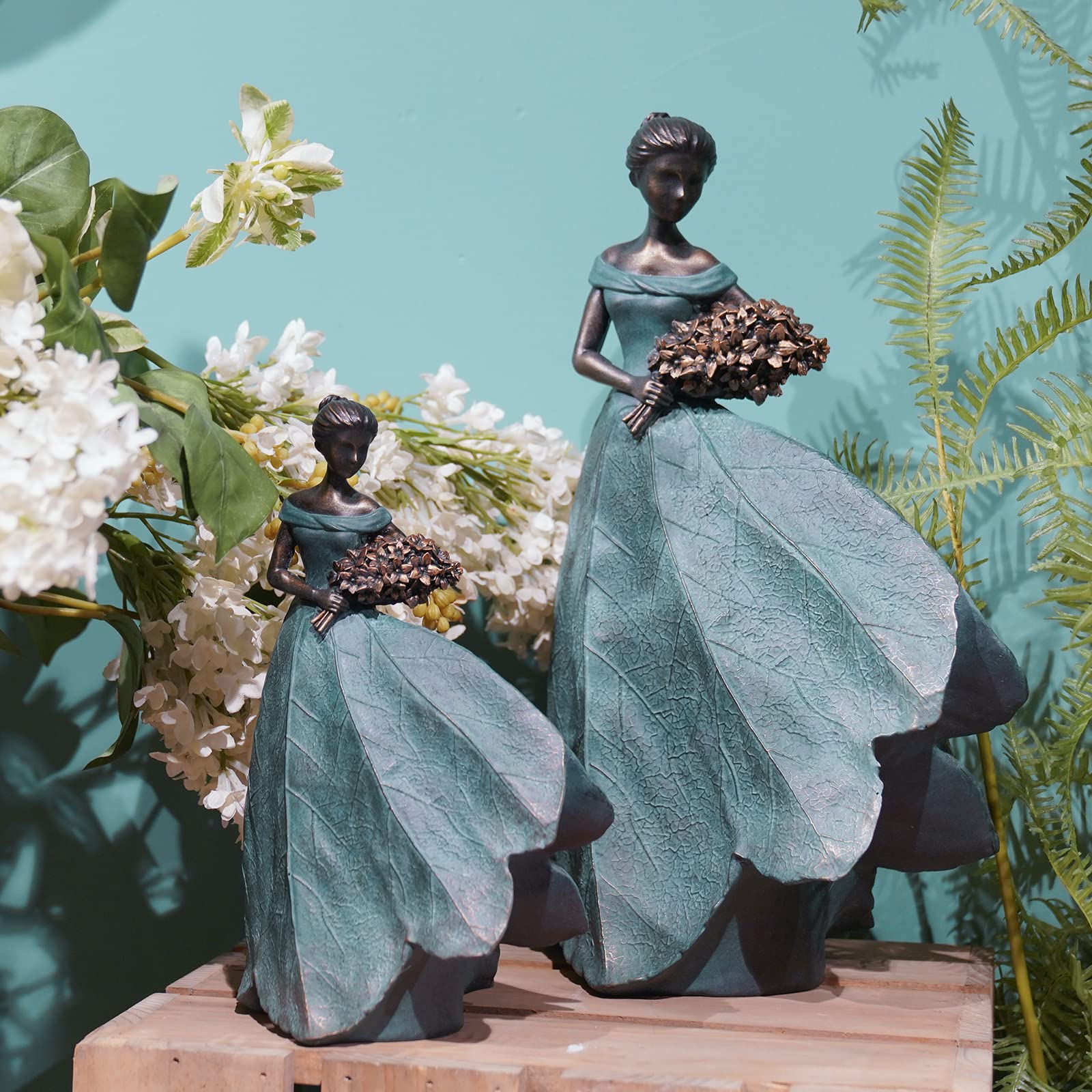 Guichifun fairy statue on display brightens shelves or tables with serene presence.
