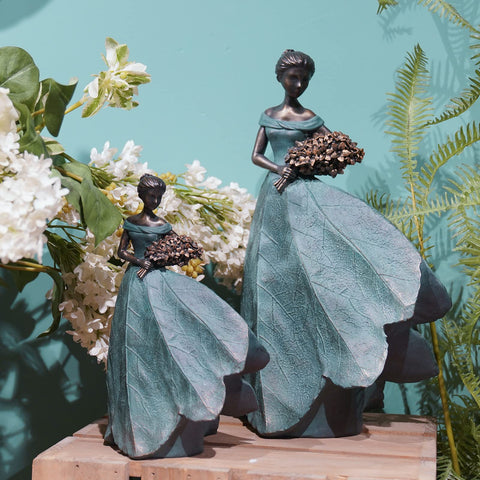 Guichifun fairy statue on display brightens shelves or tables with serene presence.