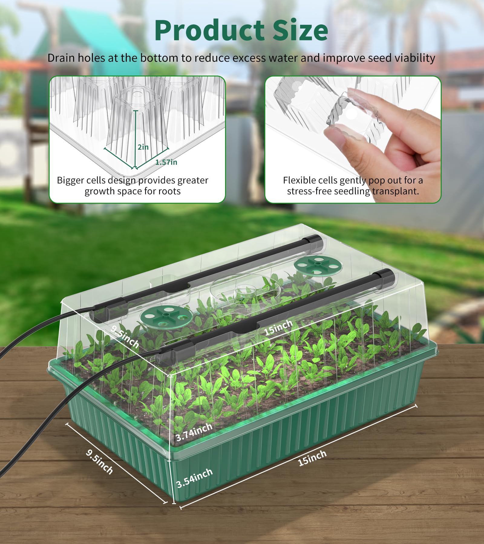 Guioiby all-in-one garden kit with labels and tools for convenient gardening.