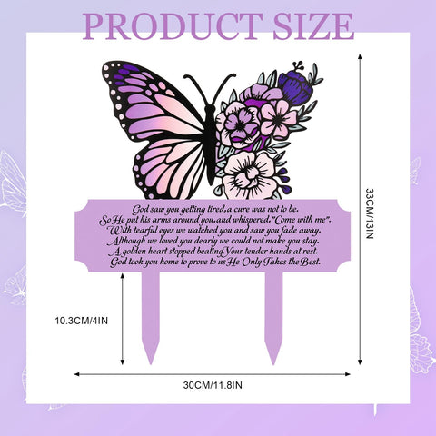 Guiqulai double-sided-marker with clear text for gravesites.
