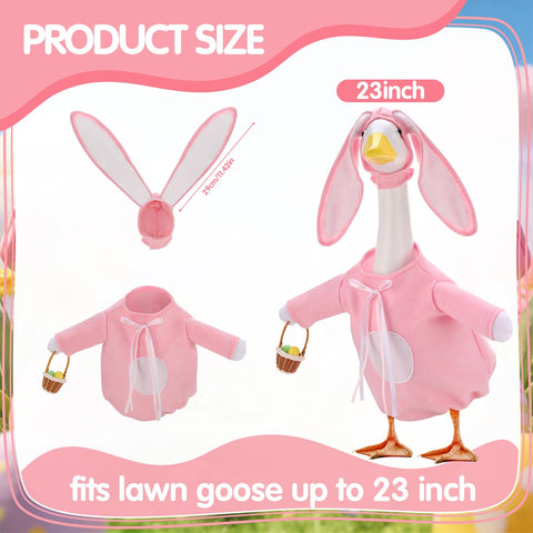 Guiqulai Easter Goose Outfit garden setup showcasing outdoor playful decor
