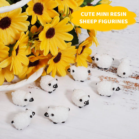 Guiqulai fairy garden sheep prop for whimsical landscape setups