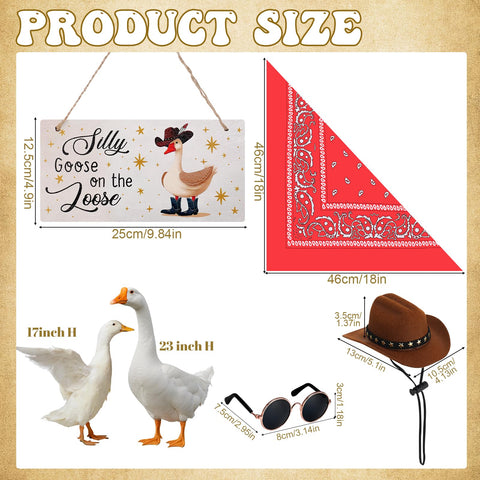 Guiqulai red bandana for geese adds festive flair.
