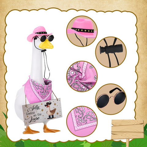 Guiqulai metal glasses add a playful retro touch to your porch goose