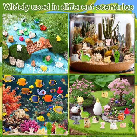 Guiqulai resin animals set ideal for party favors and DIY gifts.